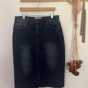 MSE Dark Denim Skirt